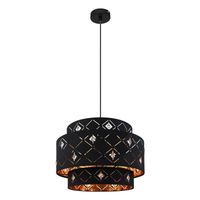LAMPA WISZĄCA ZWIS GLOBO ABBEY 15448H1 CZARNY