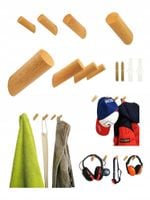 Wieszak Drewniany Kołek Ścienny Na Ubrania Owalny Uchwyt Do Wieszania Buk