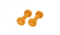 hantelki klasyczne 5kg 2 szt pomarańczowy MAŁPISZON