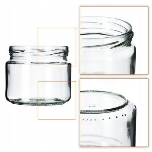 20x Słoiki Na Przetwory Miód 330ml Zakrętki fi82 na Arena.pl