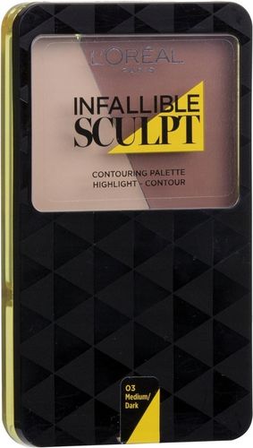 L'oreal Paris Infallible Sculpt 03 Medium/Dark Paleta Do Konturowania 10G na Arena.pl