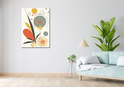 Obraz 70x100cm Geometryczny Ogród na Arena.pl