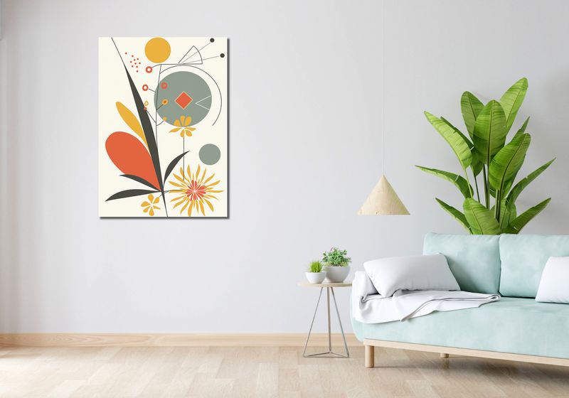 Obraz 70x100cm Geometryczny Ogród zdjęcie 2