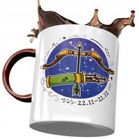 Kubek Bordowy Strzelec Znaki Zodiaku Horoskop Z Nadrukiem Ze Zdjęciem