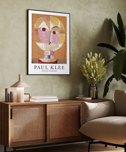 Plakat Paul Klee portret Senecio 50x70 cm w czarnej ramie na Arena.pl