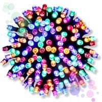 LAMPKI CHOINKOWE KOLOROWE 500 LED MUTLIKOLOR ŚWIATEŁKA ZEWNĘTRZNE WEWNĘTRZN