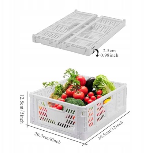 Składany kosz Koszyk Skrzynka Pojemnik 30x20 Biały na Arena.pl