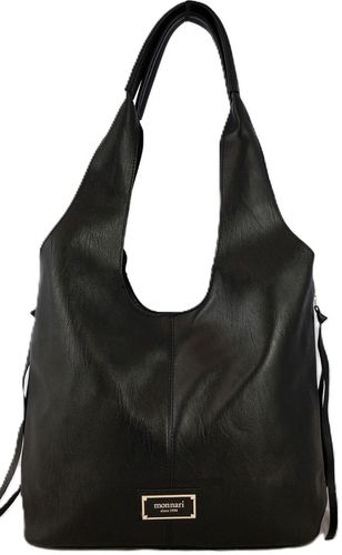 Monnari Torebka Shopper Model 2w1 Listonoszka Kolekcja Premium Czarna na Arena.pl