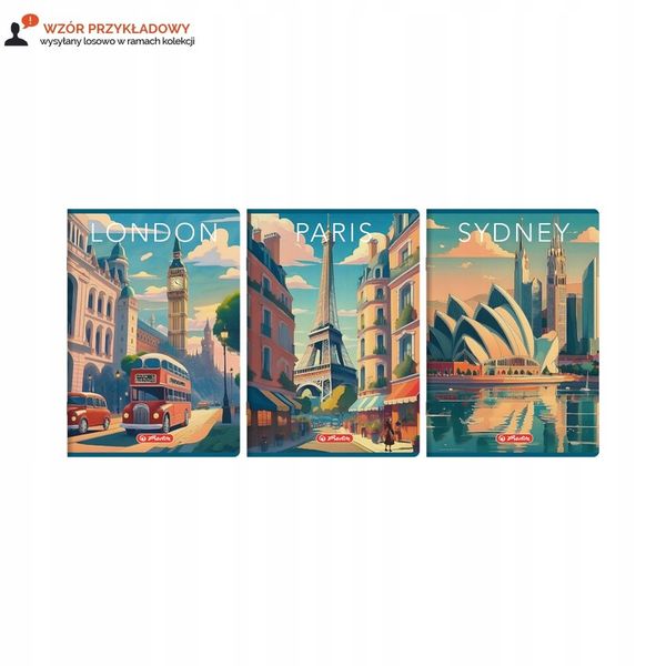 ZESZYT A4 96 # RETRO CITY HERLITZ zdjęcie 1