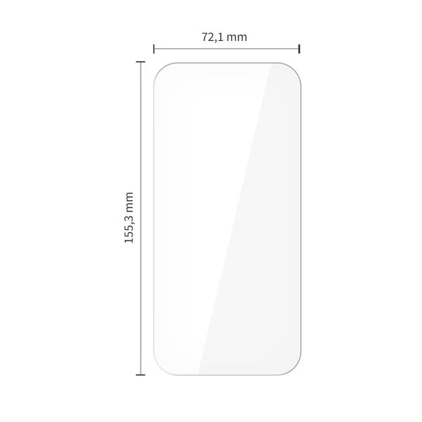 szkło hartowane tech-protect bundle 10-pack iphone 15 pro max clear zdjęcie 2
