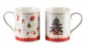 KUBEK PORCELANOWY ŚWIĄTECZNY BOŻE NARODZENIE KOMPLET 2SZT 400ML