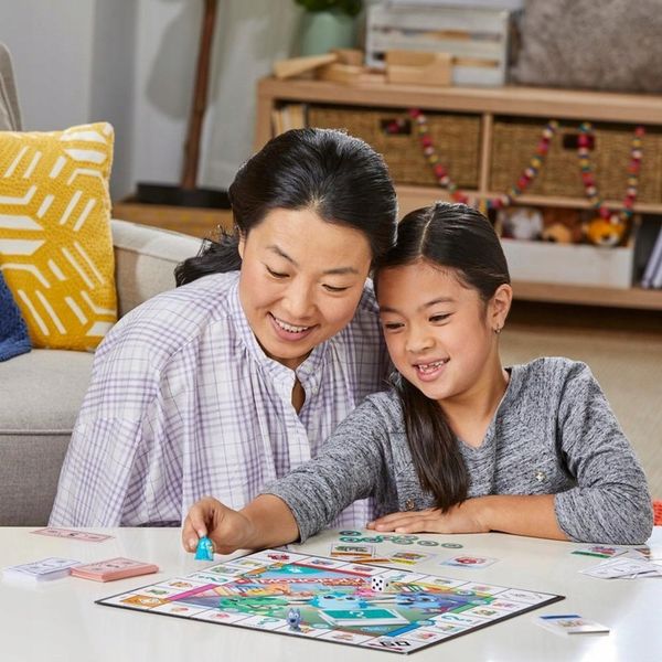 Gra Monopoly Junior 2w1 dwustronna plansza PL Hasbro F8562 zdjęcie 5
