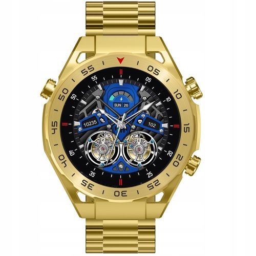 Zegarek męski SMARTWATCH GRAVITY odbieranie połączeń 1.39" wielofunkcyjny na Arena.pl