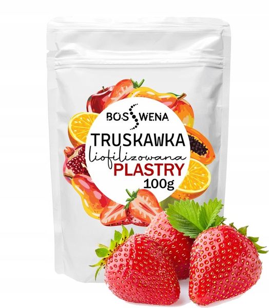 Truskawka liofilizowana plastry 100g Owoce Jakość zdjęcie 1