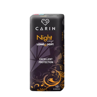 CARIN Podpaski higieniczne NIGHT WINGS LONG SOFT