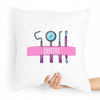 Poduszka Prezent Dla Najlepszego Dentysty Świata Z Nadrukiem Ze Zdjęciem