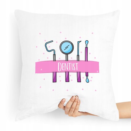 Poduszka Prezent Dla Najlepszego Dentysty Świata Z Nadrukiem Ze Zdjęciem na Arena.pl
