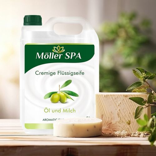 Möller SPA MLEKO I OLIWA ŻEL POD PRYSZNIC SHOWER GEL JAKOŚĆ PREMIUM 5L na Arena.pl