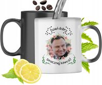 Kubek Magiczny Andrzej Duda Zmieniający Kolor Z Nadrukiem Ze Zdjęciem