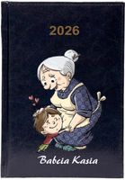 Kalendarz A5 2026 tygodniowy KSIĄŻKOWY personalizowany planer DLA BABCI