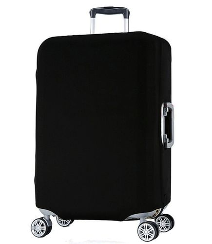 Pokrowiec na Walizkę Ochronny Etui Trzy Rozmiary S M L Czarny z Tekstem na Arena.pl