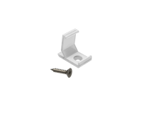 AL12-GLC2-TR-MB: Uchwyt bialy do profili GLC2 white clips