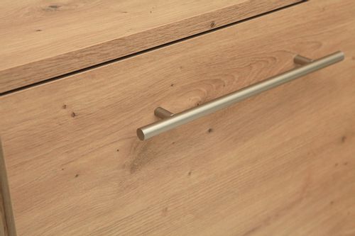 Szafka na buty MAROKO SM DĄB ARTISAN SREBRNE UCHWYTY -SZAFKA Z PÓŁKAMI na Arena.pl