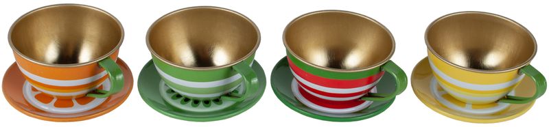 Zestaw do Herbatki Serwis Metalowy do Zabawy 16el zdjęcie 7