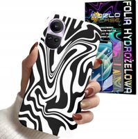 ETUI DO OPPO RENO 10 PRO 5G - ABSTRAKCJA ZEBRA MODNE WZORY KOBIET + FOLIA