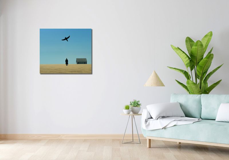 Obraz 70x60cm Samotny i Wolny zdjęcie 2
