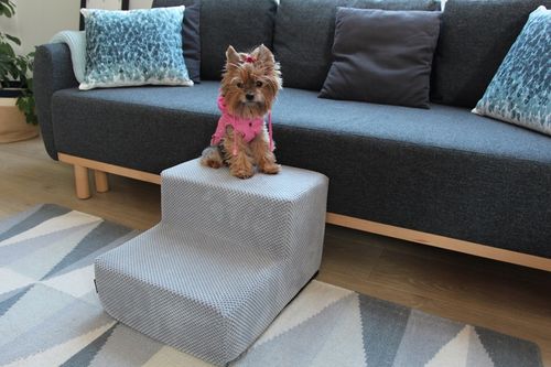 Schodki/schody do kanapy kolory szr. 40cm sztruks na Arena.pl