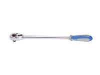 GRZECHOTKA 1/2 400MM 32 ZĘBY CHROM, UCHWYT GUMOWY - KY4762-15G