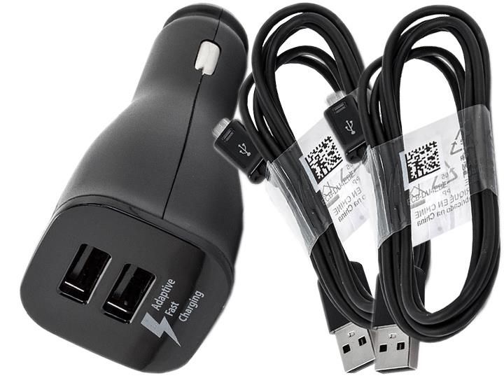 ŁADOWARKA SAMOCHODOWA EP-LN920 + 2 x KABEL MICRO USB ECB-DU4EBE 1.5M zdjęcie 1