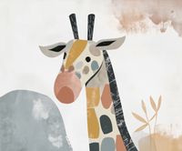 Plakat 60x50cm Żyrafa Bambino