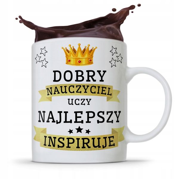 Kubek Prezent Dzień Nauczyciela Dobry Nauczyciel Z Nadrukiem Ze Zdjęciem zdjęcie 1