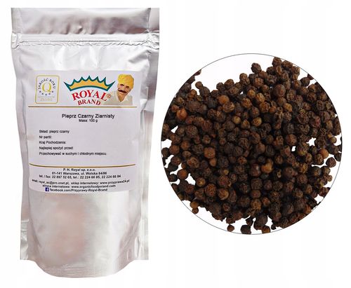 Pieprz Czarny Ziarnisty Aromatyczny 100 g Klasa 1 Bardzo Dobry na Arena.pl