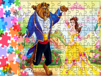 Puzzle tradycyjne - Piękna i Bestia