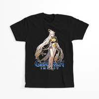 Koszulka Czarna Genshin Impact - Ningguang - WYBIERZ KOLOR KOSZULKI I FASON Męska 5XL