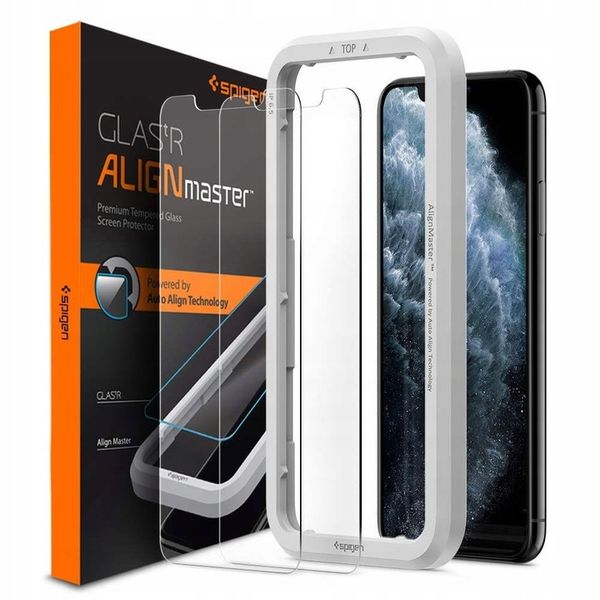 Szkło do iPhone 11 Pro, Spigen Glas.tR AM, 2 szt. zdjęcie 4