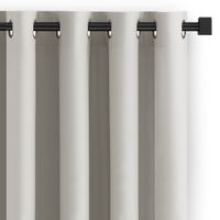 Zasłona do salonu CARLI na przelotkach gładka 200x270 szara Restilo