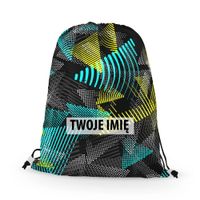 WORKO-PLECAK SPORTOWY z Twoim imieniem Wzorzyste trójkąty 225