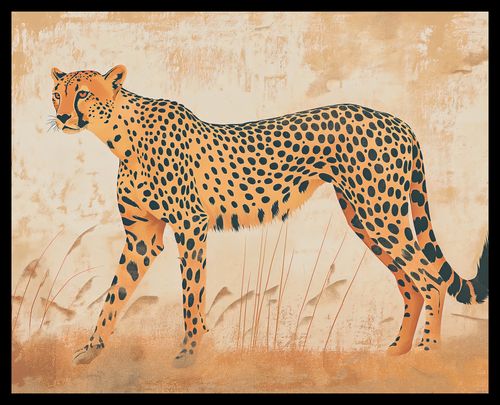 Plakat 50x40cm Gepard w Ruchu na Arena.pl