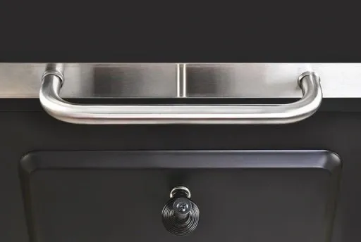 GRILL WĘGLOWY OGRODOWY ANGULAR RUSZT ŻELIWNY zdjęcie 2