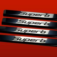 Listwa progowa SKODA SUPERB MK2 Stal nierdzewna 304 połysk 4szt