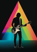 Plakat 50x70cm Pryzmat przez Gitarę