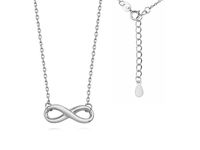Rodowany srebrny naszyjnik gwiazd nieskończoność infinity celebrytka srebro 925 Z1097N