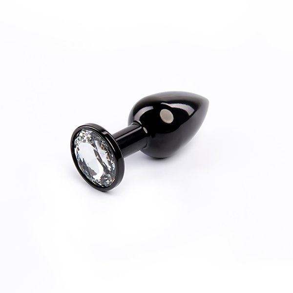 Black Butt Plug With White Diamond zdjęcie 1