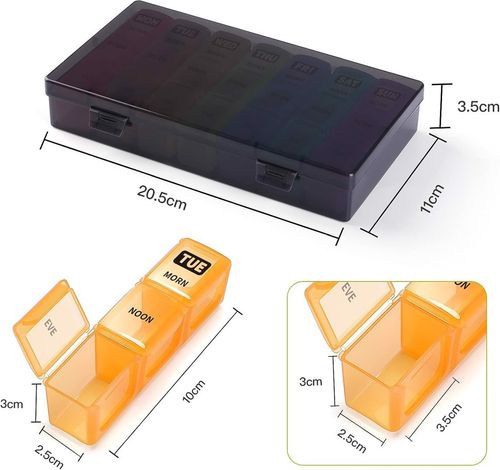 Organizer Pojemnik na tabletki 7 Dni 3 Przegródki na Arena.pl