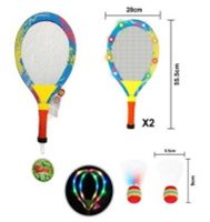 KX6180 Rakiety tenisowe świecące LED + lotki
