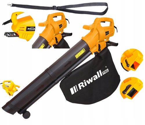 Elektryczna dmuchawa odkurzacz do liści 45L Riwall REBV3200E na Arena.pl